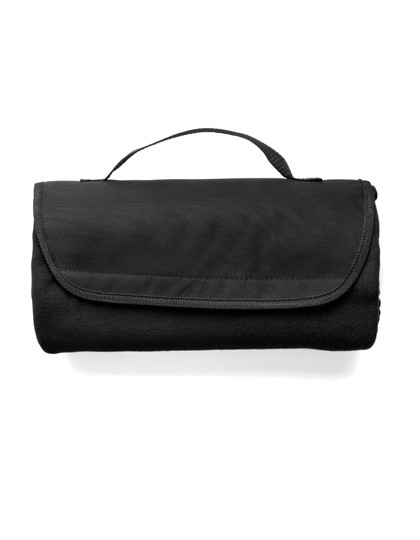 L-merch Fleece-Picknickdecke Basic Black
