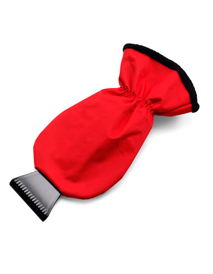 L-merch Eiskratzer mit XXL-Schutz-Handschuh Red
