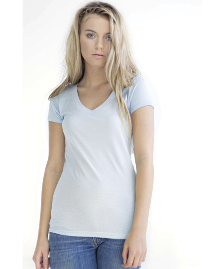 Mantis Womens Lighterweight V-Neck Tee White
