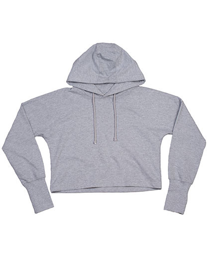 Mantis Cropped Hoodie Heather Grey Melange