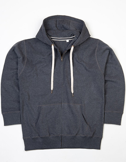 Mantis Men´s Superstar Zip-Through Hoodie Charcoal Grey Melange