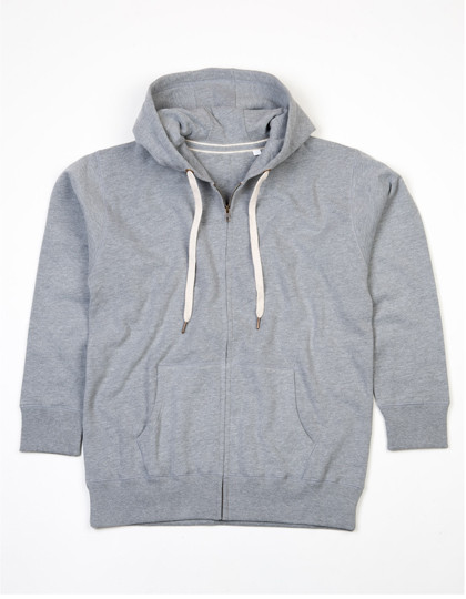 Mantis Men´s Superstar Zip-Through Hoodie Heather Grey Melange