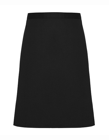 Premier Workwear Mid-Length Apron (Fairtrade Cotton) Black (ca. Pantone Black C)
