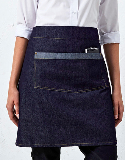 Premier Workwear Domain Contrast Denim Waist Apron