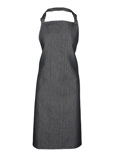 Premier Workwear Colours Collection Bib Apron Black Denim (ca. Pantone 433C)