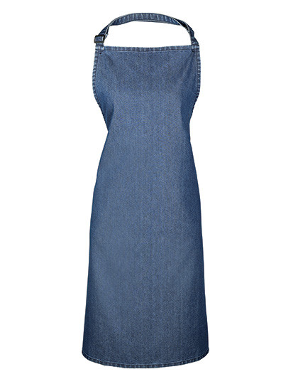 Premier Workwear Colours Collection Bib Apron Indigo Denim (ca. Pantone 2767C)
