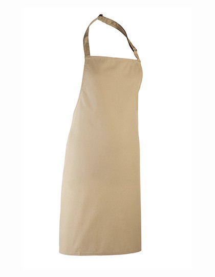 Premier Workwear Colours Collection Bib Apron Khaki (ca. Pantone 7503C)