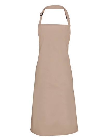 Premier Workwear Colours Collection Bib Apron Latte (ca. Pantone 7530C)