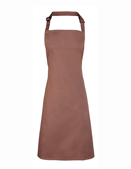 Premier Workwear Colours Collection Bib Apron Mocha (ca. Pantone 7505C)