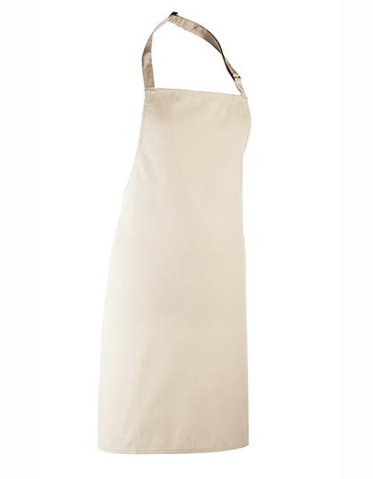 Premier Workwear Colours Collection Bib Apron Natural (ca. Pantone 1205C)