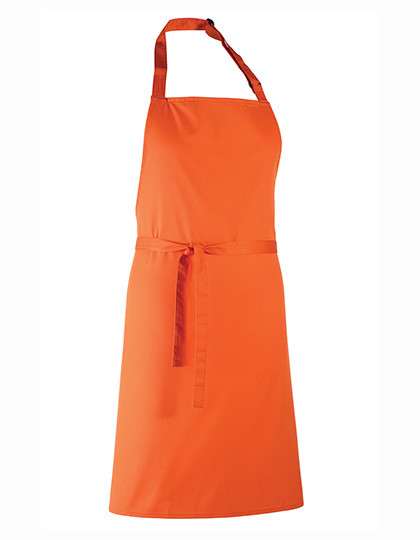 Premier Workwear Colours Collection Bib Apron Orange (ca. Pantone 1655C)
