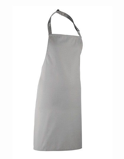Premier Workwear Colours Collection Bib Apron Pale Grey (Silver) (ca. Pantone 428C)