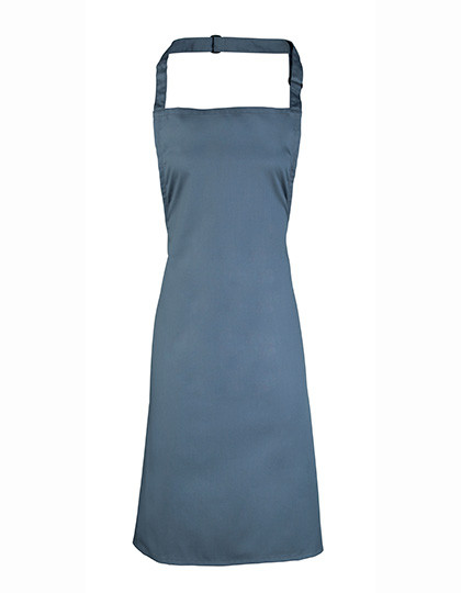 Premier Workwear Colours Collection Bib Apron Steel (ca. Pantone 7545C)