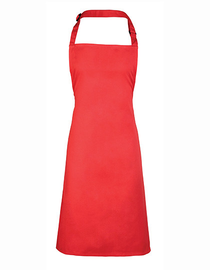 Premier Workwear Colours Collection Bib Apron Strawberry Red (ca. Pantone 186C)