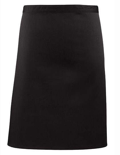 Premier Workwear Colours Collection Mid Length Apron Black (ca. Pantone Black C)