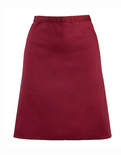 Premier Workwear Colours Collection Mid Length Apron Burgundy (ca. Pantone 216C)
