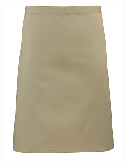 Premier Workwear Colours Collection Mid Length Apron Khaki (ca. Pantone 7503C)