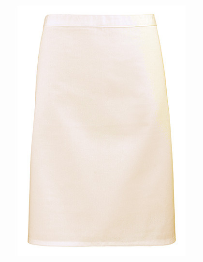 Premier Workwear Colours Collection Mid Length Apron Natural (ca. Pantone 1205C)