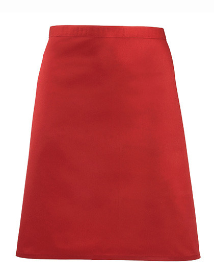 Premier Workwear Colours Collection Mid Length Apron Red (ca. Pantone 200C)