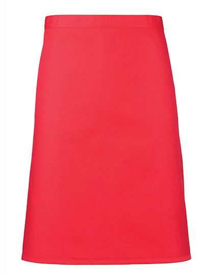 Premier Workwear Colours Collection Mid Length Apron Strawberry Red (ca. Pantone 186C)