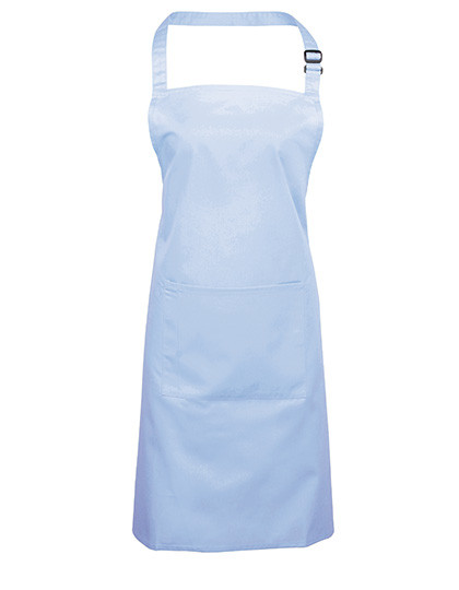 Premier Workwear Colours Collection Bib Apron With Pocket Light Blue (ca. Pantone 2708C)