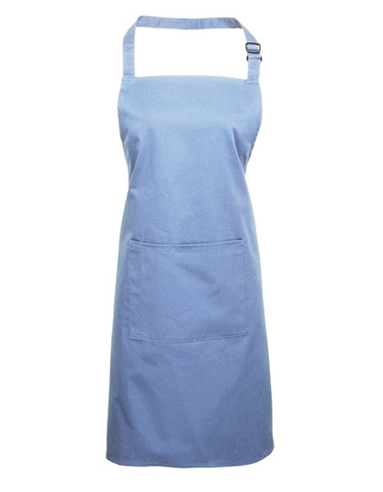 Premier Workwear Colours Collection Bib Apron With Pocket Midblue (ca. Pantone 2718)