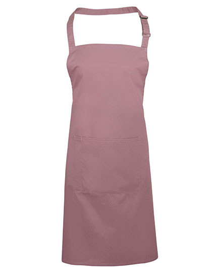 Premier Workwear Colours Collection Bib Apron With Pocket Rose (ca. Pantone 5015C)