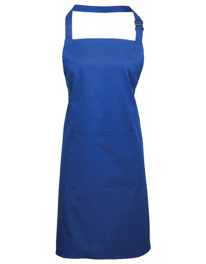 Premier Workwear Colours Collection Bib Apron With Pocket Royal (ca. Pantone 286C)