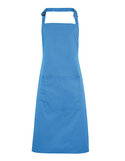 Premier Workwear Colours Collection Bib Apron With Pocket Sapphire (ca. Pantone 300C)