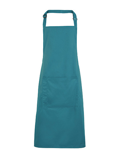 Premier Workwear Colours Collection Bib Apron With Pocket Teal (ca. Pantone 3155C)