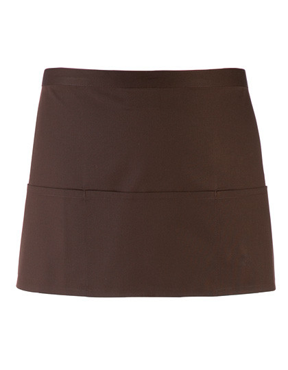 Premier Workwear Colours Collection 3-Pocket Apron Brown (ca. Pantone 476C)