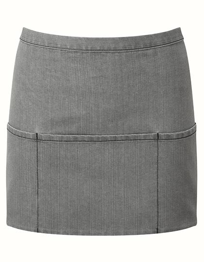 Premier Workwear Colours Collection 3-Pocket Apron Grey Denim (ca. Pantone Cool Gray 10C)