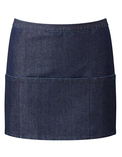 Premier Workwear Colours Collection 3-Pocket Apron Indigo Denim