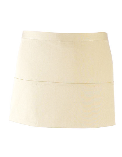 Premier Workwear Colours Collection 3-Pocket Apron Natural (ca. Pantone 1205C)
