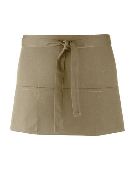 Premier Workwear Colours Collection 3-Pocket Apron Olive (ca. Pantone 378C)