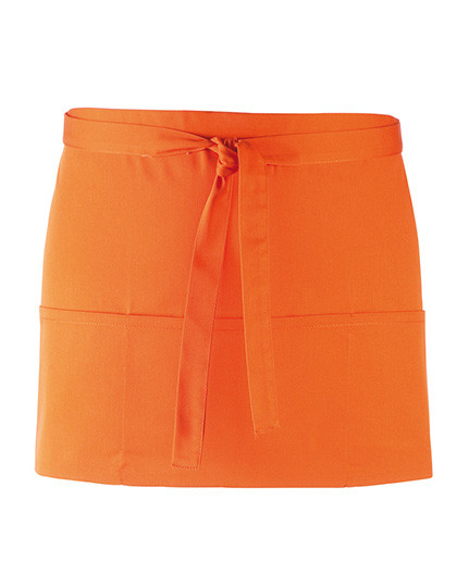 Premier Workwear Colours Collection 3-Pocket Apron Orange (ca. Pantone 1655C)