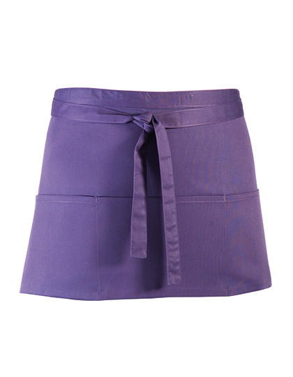Premier Workwear Colours Collection 3-Pocket Apron Purple (ca. Pantone 269C)