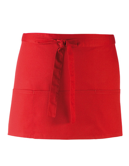 Premier Workwear Colours Collection 3-Pocket Apron Red (ca. Pantone 200C)
