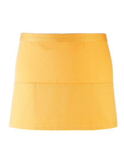 Premier Workwear Colours Collection 3-Pocket Apron Sunflower (ca. Pantone 136C)
