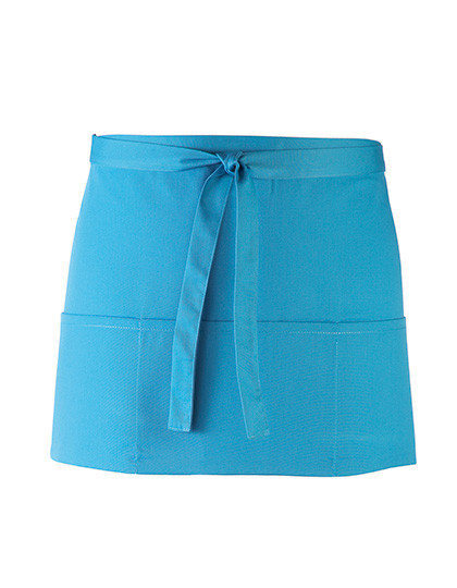 Premier Workwear Colours Collection 3-Pocket Apron Turquoise (ca. Pantone 312C)
