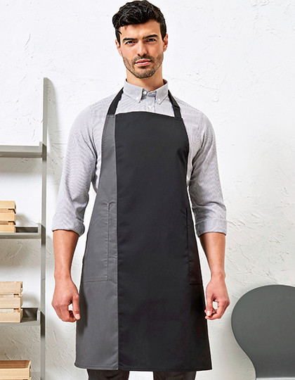 Premier Workwear Colours Collection Contrast Bib Apron