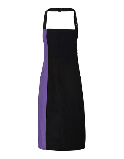 Premier Workwear Colours Collection Contrast Bib Apron Black (ca. Pantone Black C)