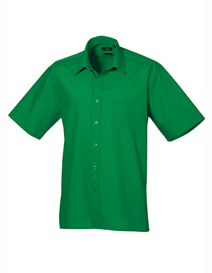Premier Workwear Men´s Poplin Short Sleeve Shirt Emerald