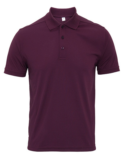 Premier Workwear Men´s Coolchecker® Piqué Polo Aubergine (ca. Pantone 5115C)