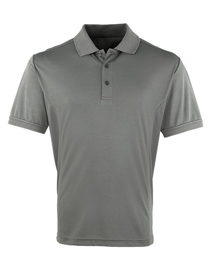 Premier Workwear Men´s Coolchecker® Piqué Polo Dark Grey (ca. Pantone 431C)
