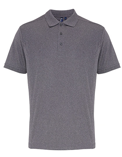 Premier Workwear Men´s Coolchecker® Piqué Polo Grey Melange (ca. Pantone 425C)