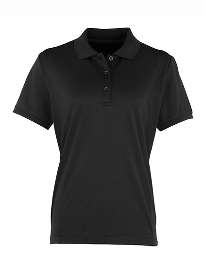 Premier Workwear Women´s Coolchecker® Piqué Polo Black (ca. Pantone Black C)