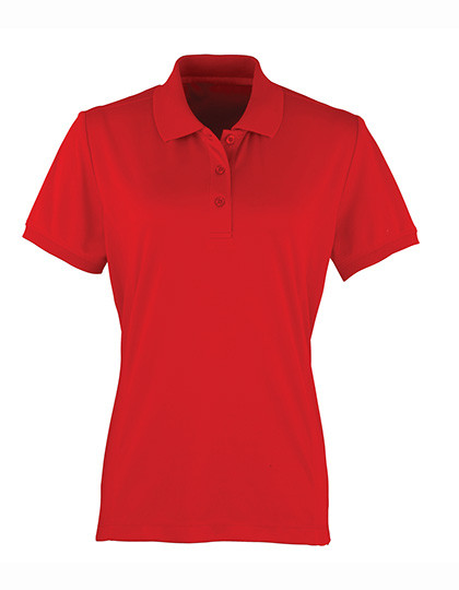 Premier Workwear Women´s Coolchecker® Piqué Polo Red (ca. Pantone 200C)