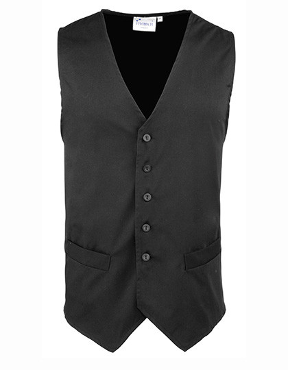 Premier Workwear Men´s Hospitality Waistcoat Black (ca. Pantone Black C)