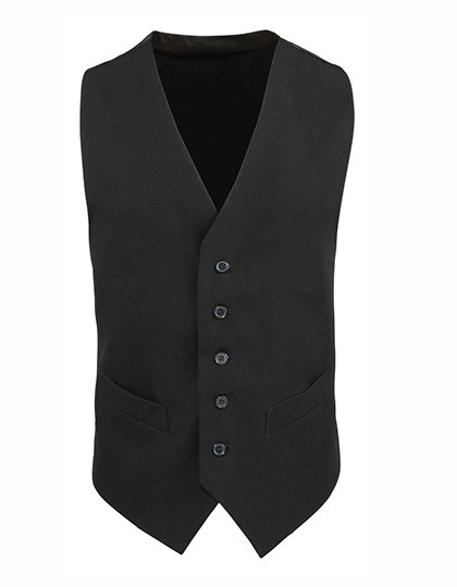 Premier Workwear Men´s Lined Polyester Waistcoat Black (ca. Pantone Black C)